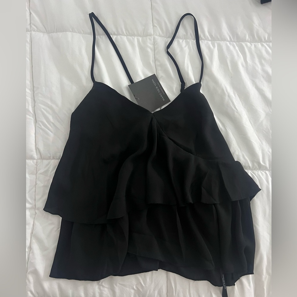Gorgeous flattering black blouse